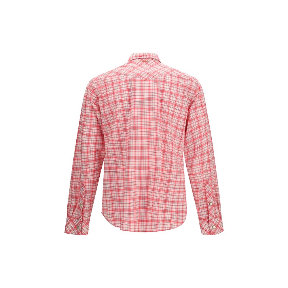 Versace Multicolor Cotton Pattern Shirt