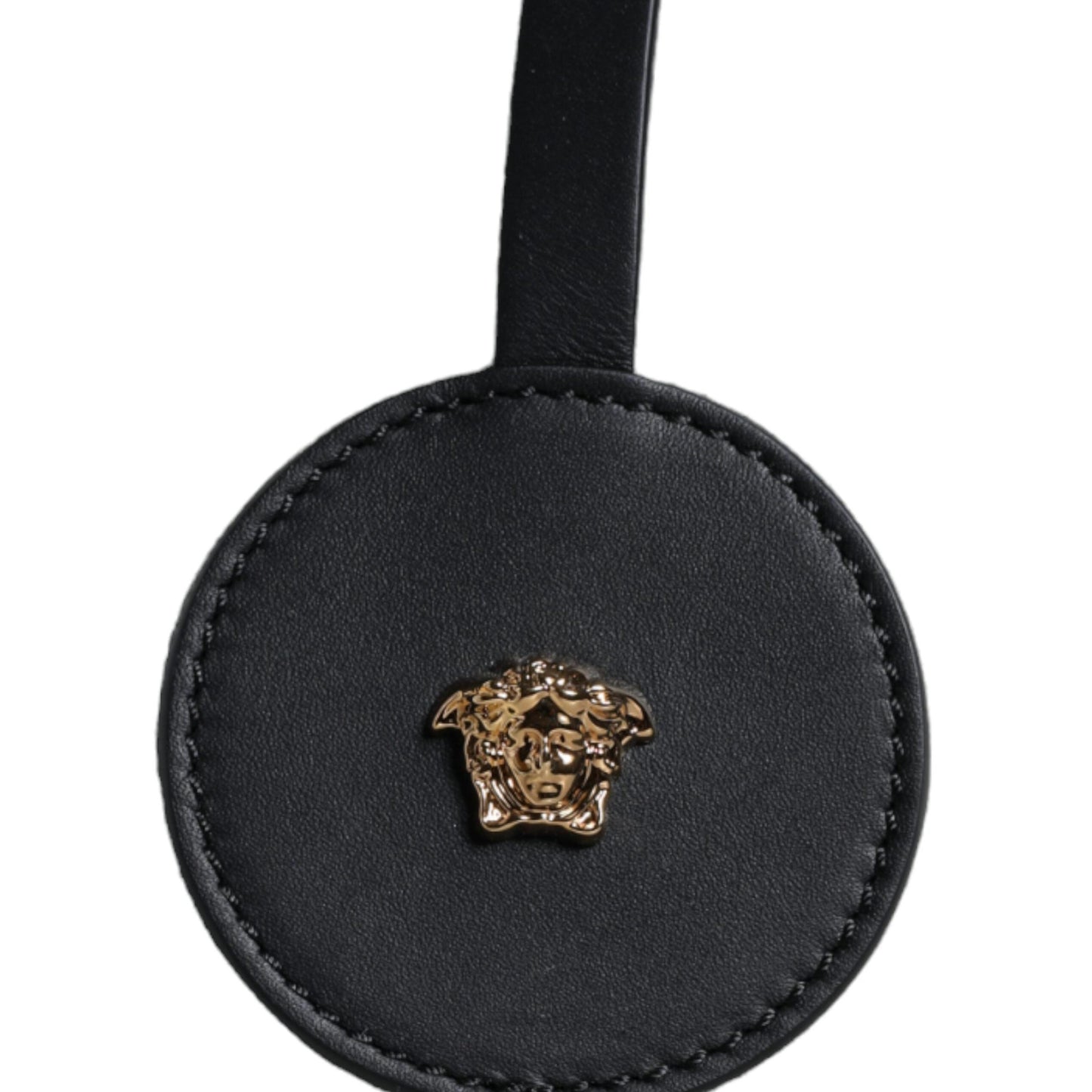 Versace White Top Handle Canvas Leather Logo Crossbody Tote Bag