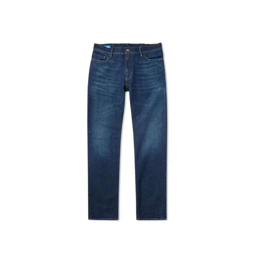 Acne Studios blå bomuldsskinny jeans i mørk indigo med fading