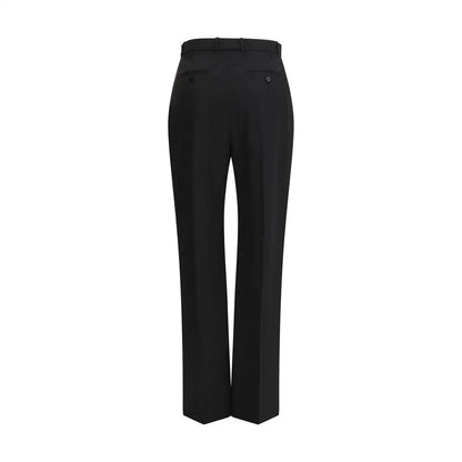 Alexander McQueen sorte bomuld dress pants med straight-leg cut