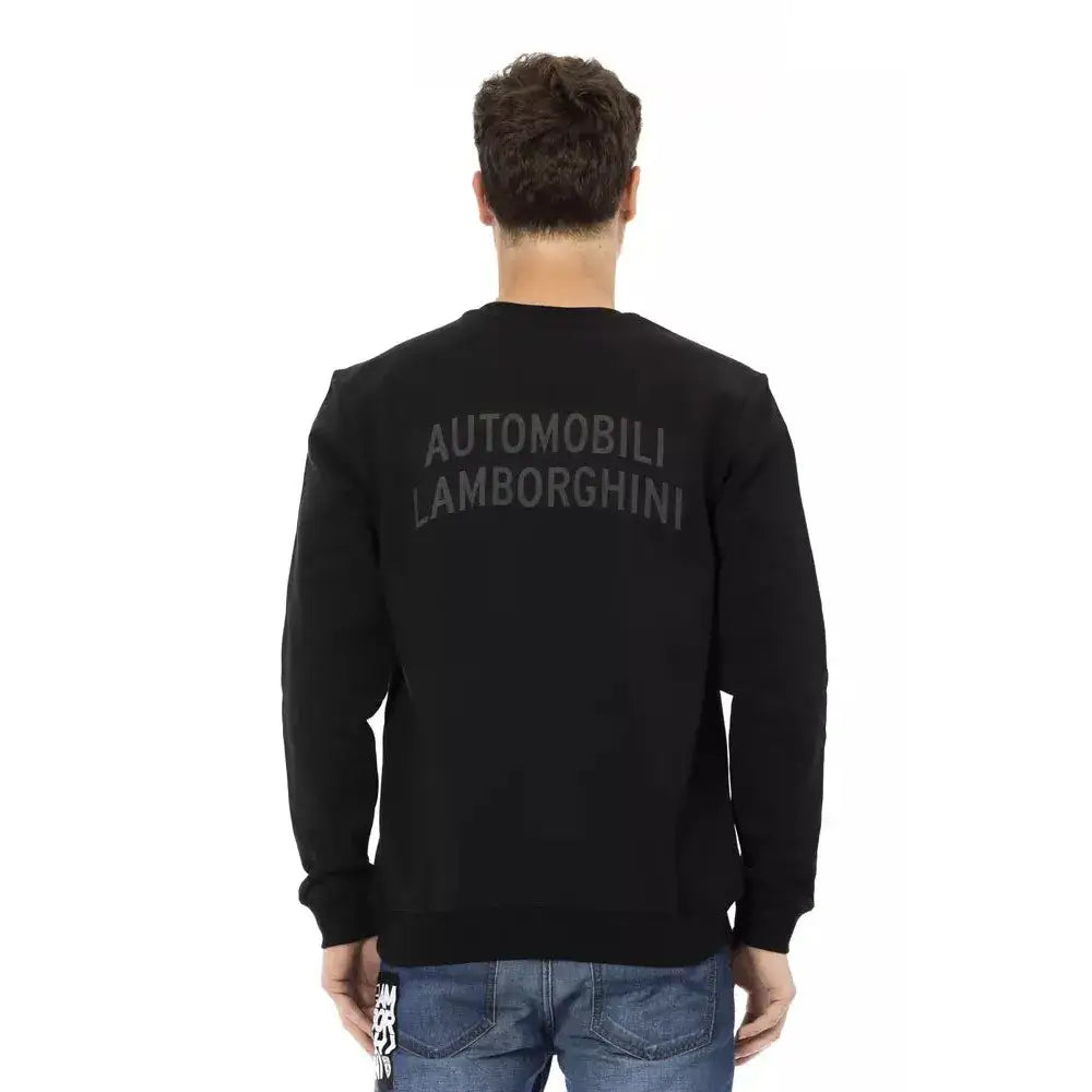 Automobili Lamborghini Black Cotton Men Sweater