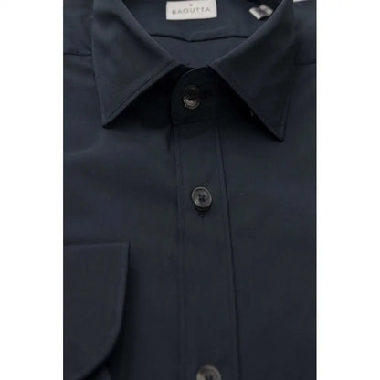 Bagutta Blue Cotton Men Shirt - XXL - Skjorte