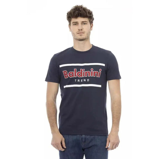 Baldinini Trend Blue Cotton Men T-Shirt