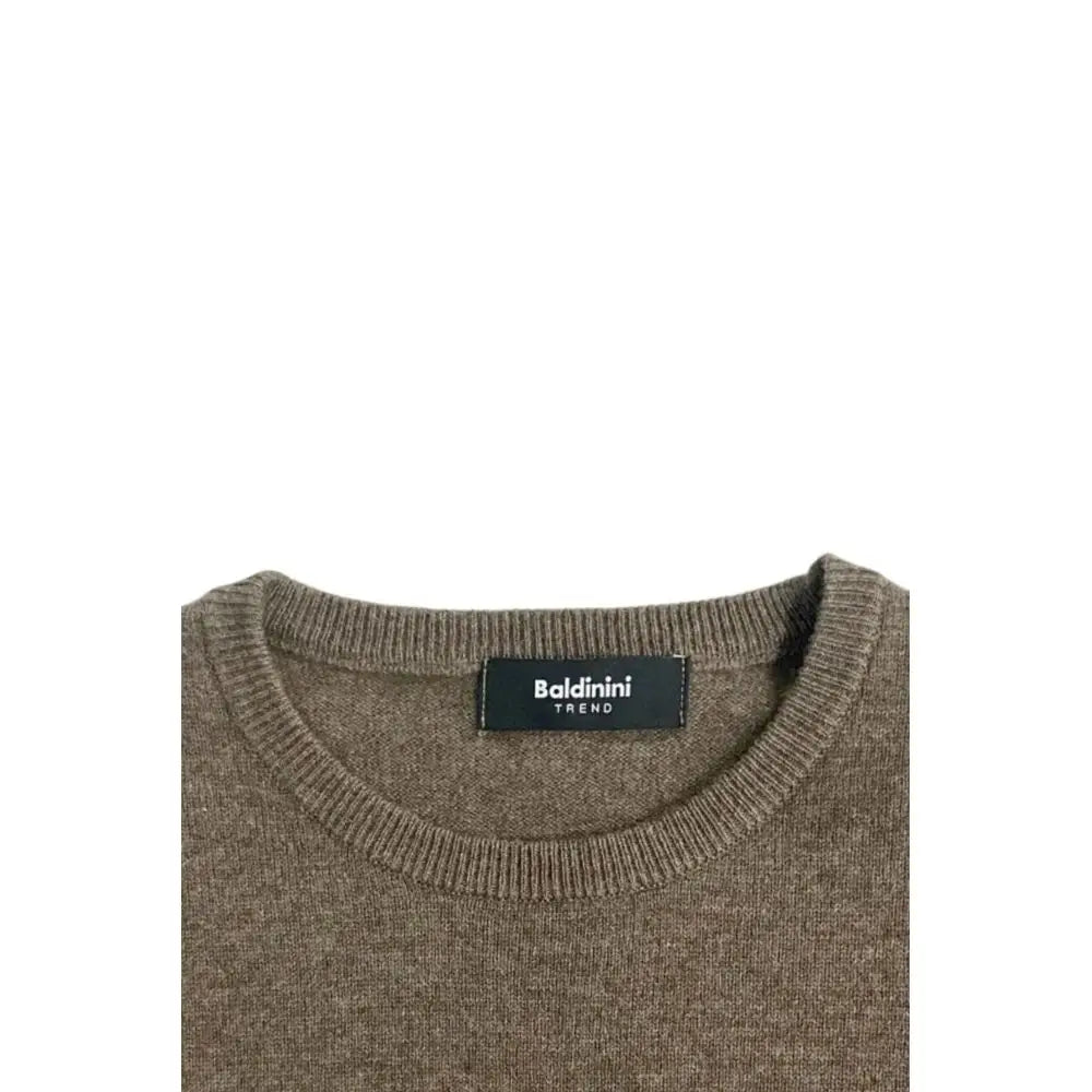 Baldinini Trend brun cashmere sweater i høj kvalitet taupe