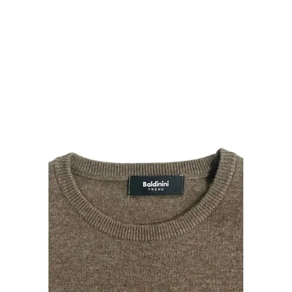 Baldinini Trend brun cashmere sweater i høj kvalitet taupe