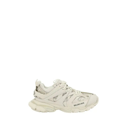 Off-white Balenciaga Triple S sneaker med chunky sål og mesh-læder overdel