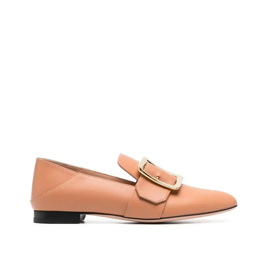 Bally Beige Calfskin Slip-On Loafers - Loafers