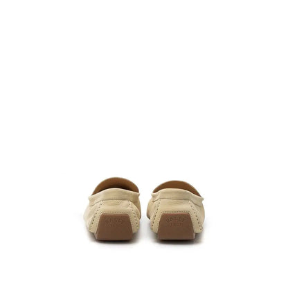 Bally Beige Leather Loafers