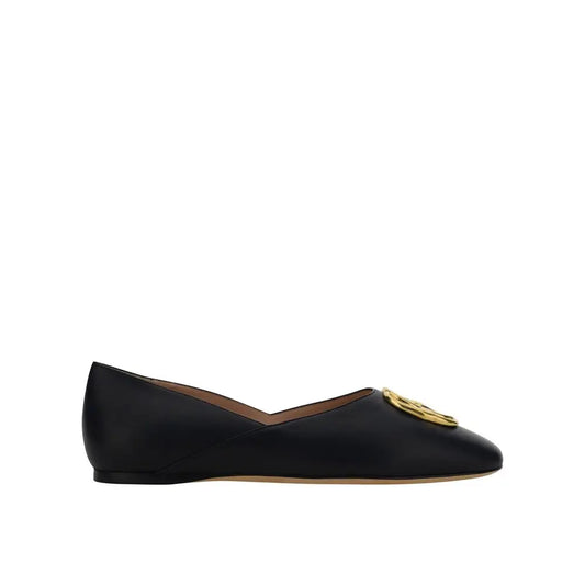 Bally Black Calfskin Ballet Flats - Ballerinasko