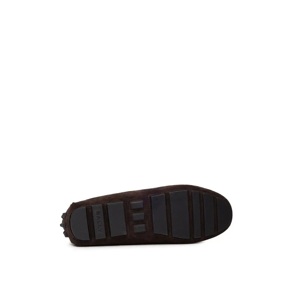 Bally Brown Leather Moccassin