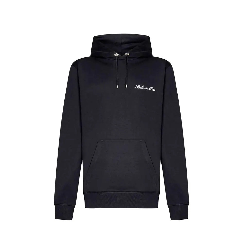Balmain Black Cotton Sweatshirt