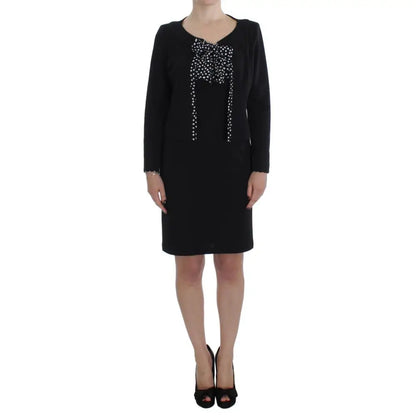 BENCIVENGA Black Stretch Sheath Dress & Sweater Set