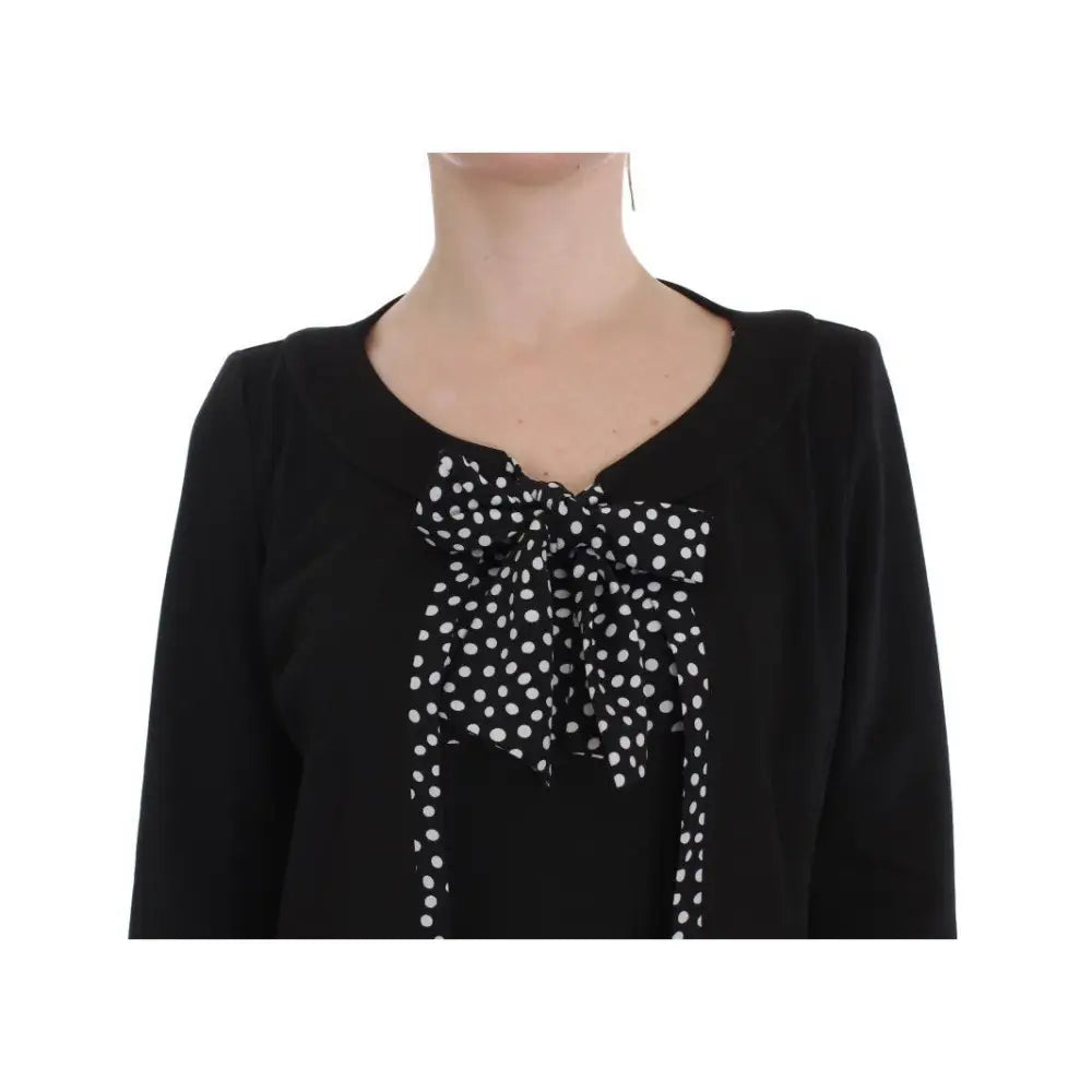 BENCIVENGA Black Stretch Sheath Dress & Sweater Set