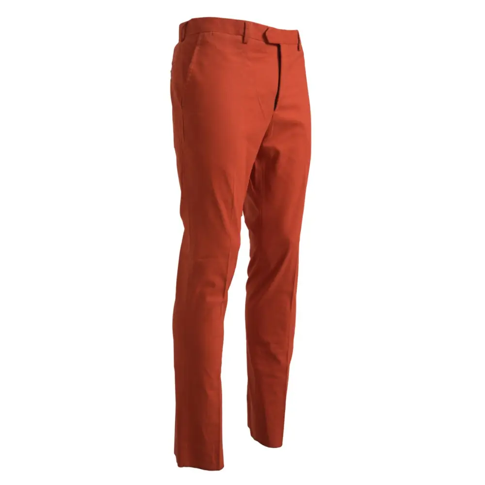 Bencivenga orange straight fit bukser, rustfarvede slim-fit chinos, 100% originale brands