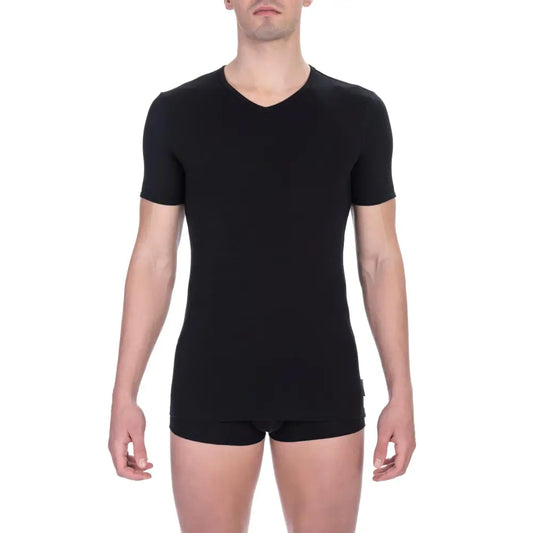 Bikkembergs Black Cotton Men T-Shirt