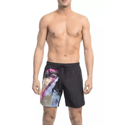 Bikkembergs Black Polyester Men Swim Short