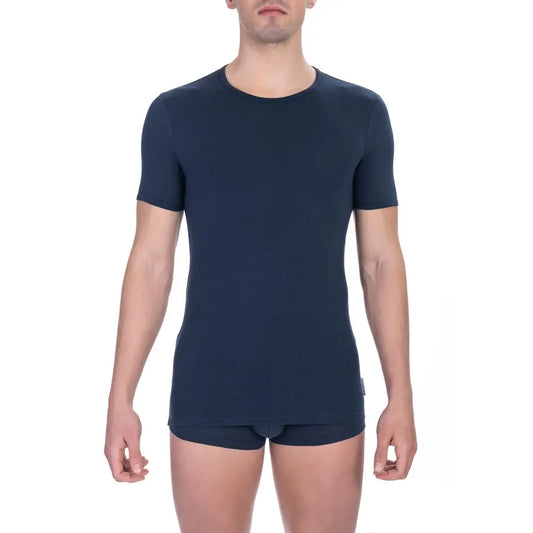 Bikkembergs Blue Cotton Men’s T-Shirt Twin Pack - T-shirts