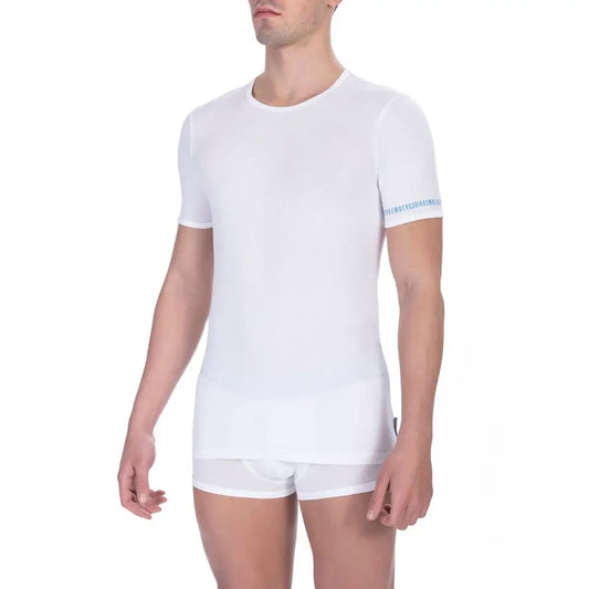 Bikkembergs White Cotton Men T-Shirt Twin Pack - T-shirts