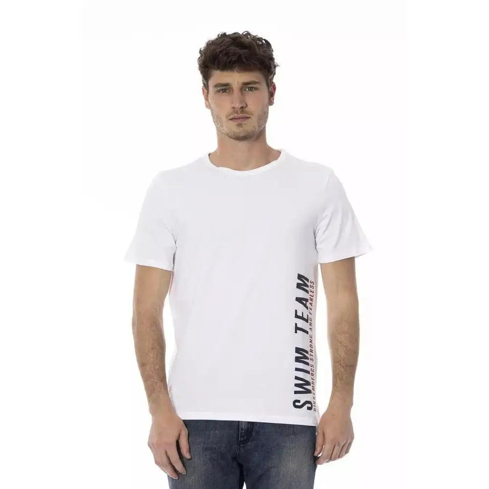 Bikkembergs White Cotton Men's T-Shirt