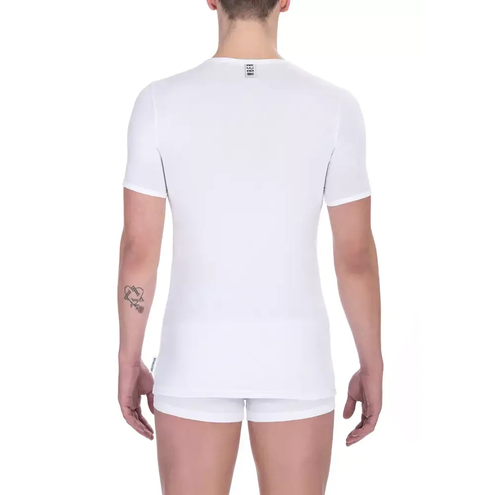 Bikkembergs White Cotton Men’s T-Shirt - T-shirts