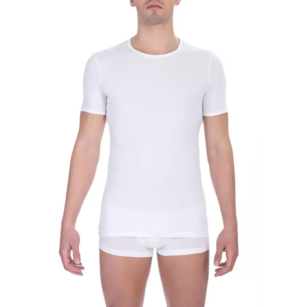 Bikkembergs White Cotton Men’s T-Shirt - T-shirts