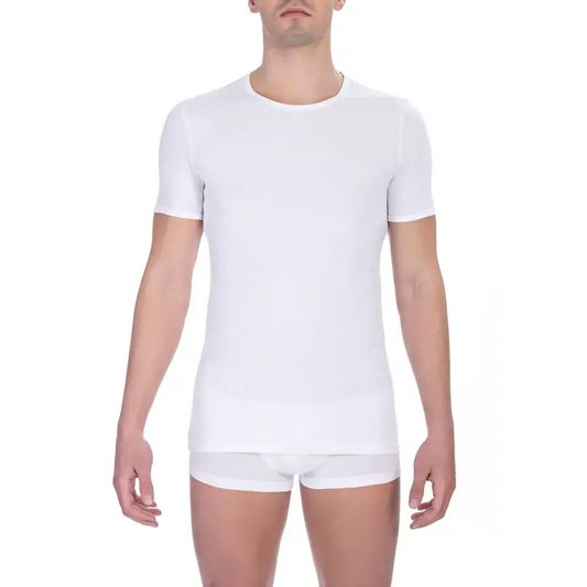 Bikkembergs White Cotton Men’s T-Shirt - T-shirts