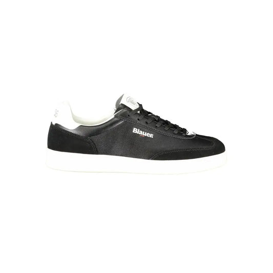 Blauer Black Leather Men Sneakers - Sneakers