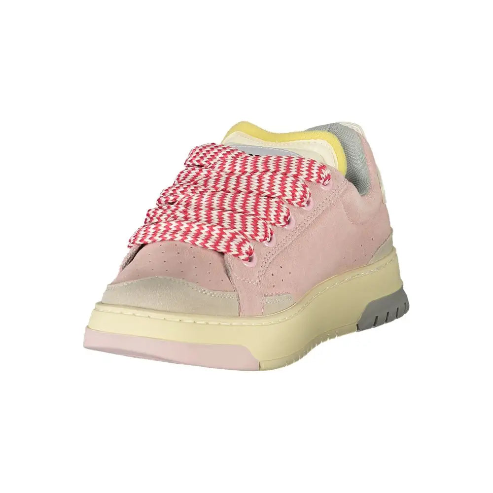Blauer Rosa Polyurethane Women Sneaker - Sneakers