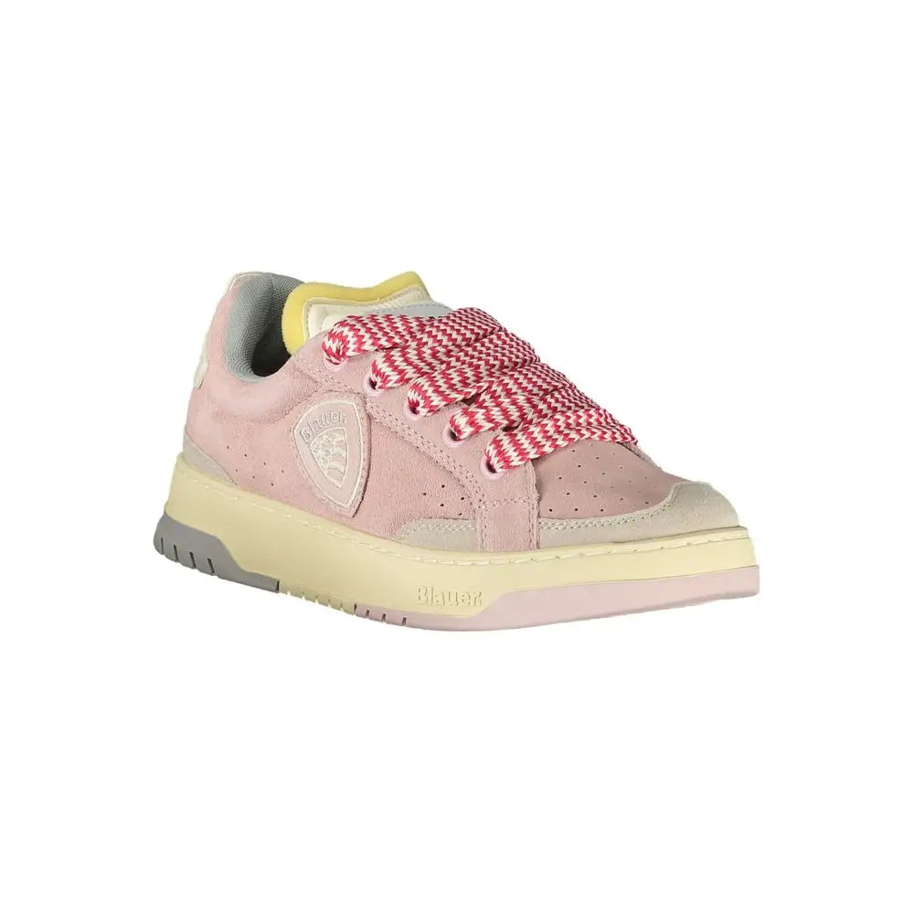 Blauer Rosa Polyurethane Women Sneaker - Sneakers