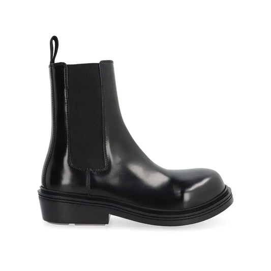 Bottega Veneta Black Calfskin Chelsea Boots