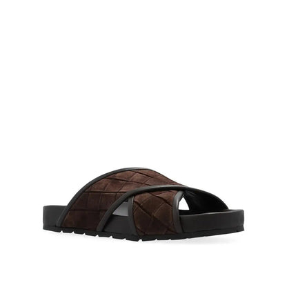 Bottega Veneta Brown Lamb Leather Sandals - Sandaler