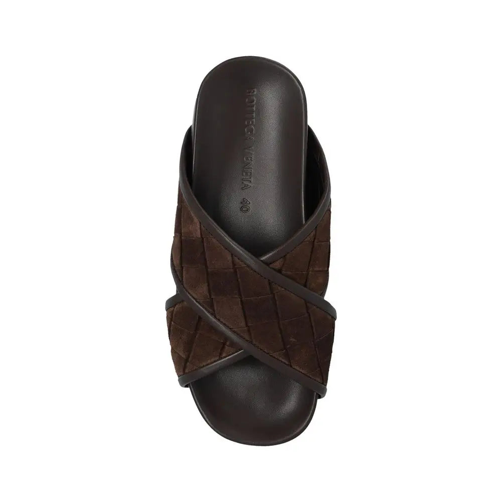 Bottega Veneta Brown Lamb Leather Sandals - Sandaler