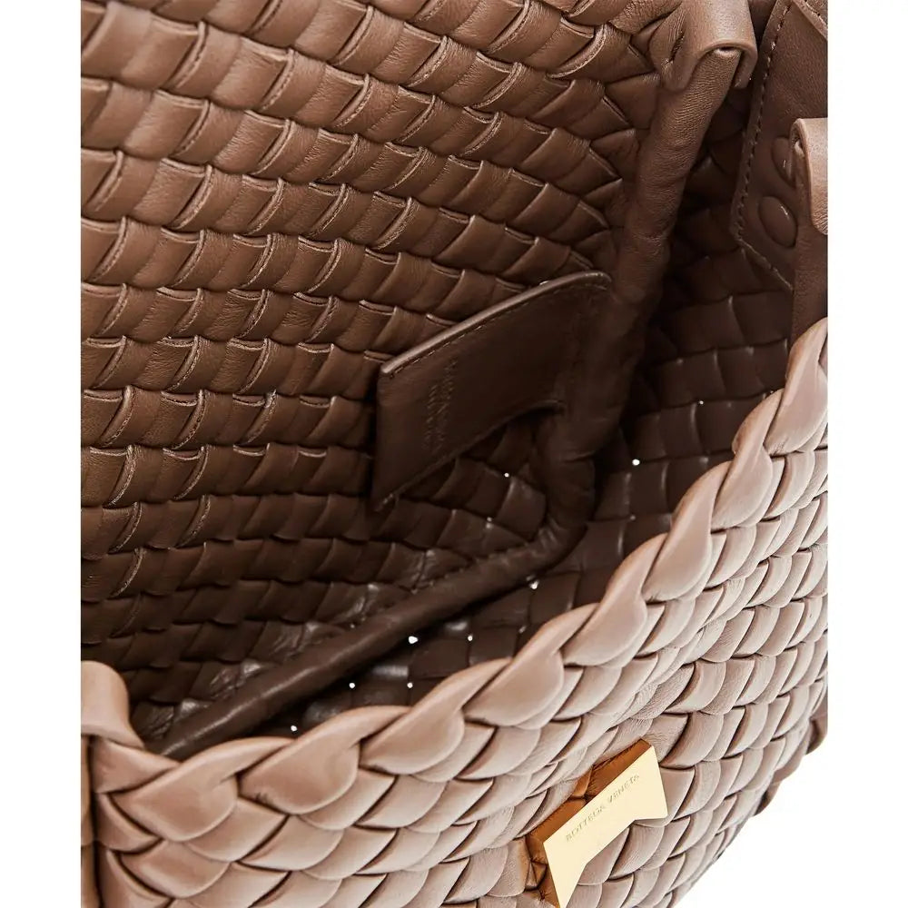 Bottega Veneta Brown Lamb Leather Shoulder Bag - Skuldertasker