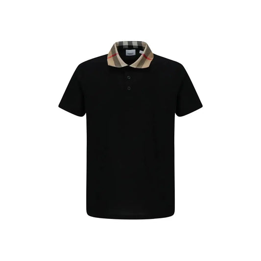 Burberry Black Cotton Polo Shirt - Polo Shirts