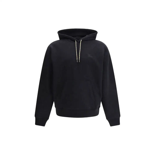 Burberry sort sweatshirt i sort bomuld med hvide snører og logo