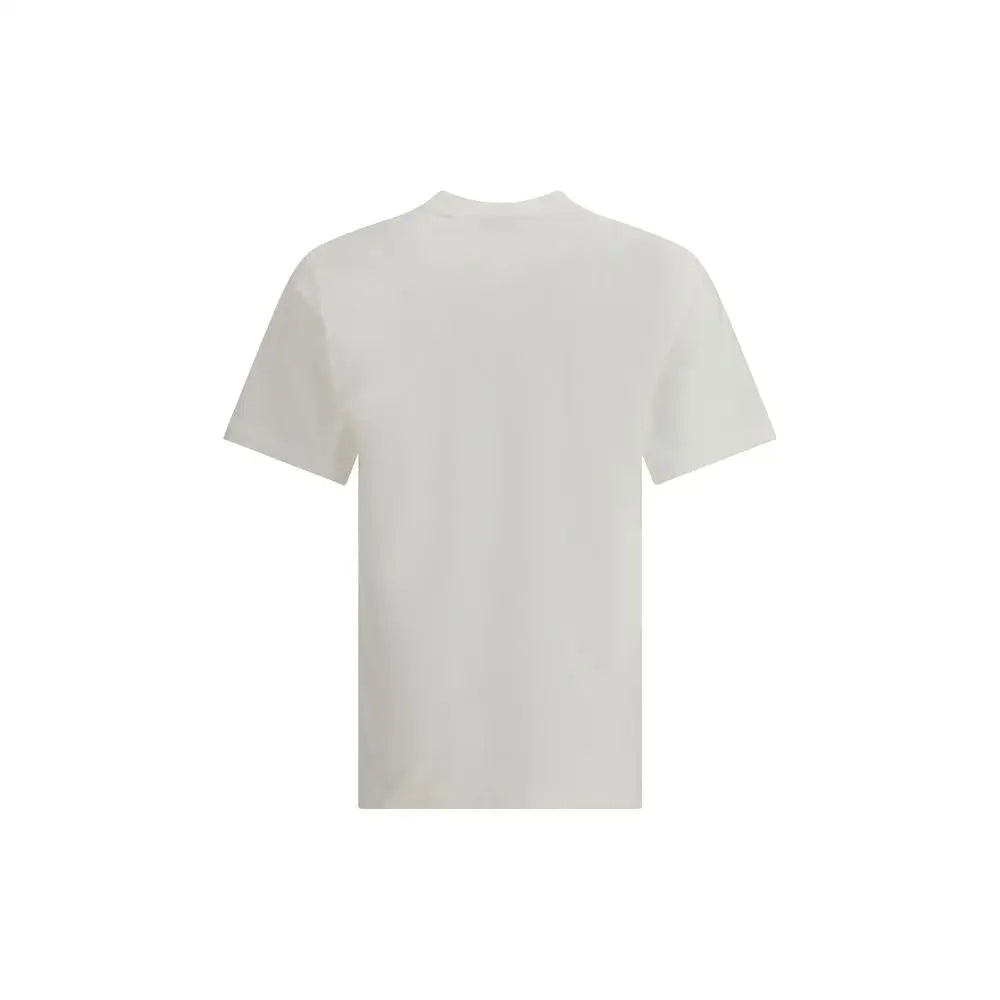 Minimalist Burberry hvide bomulds t-shirt i off-white bomuld