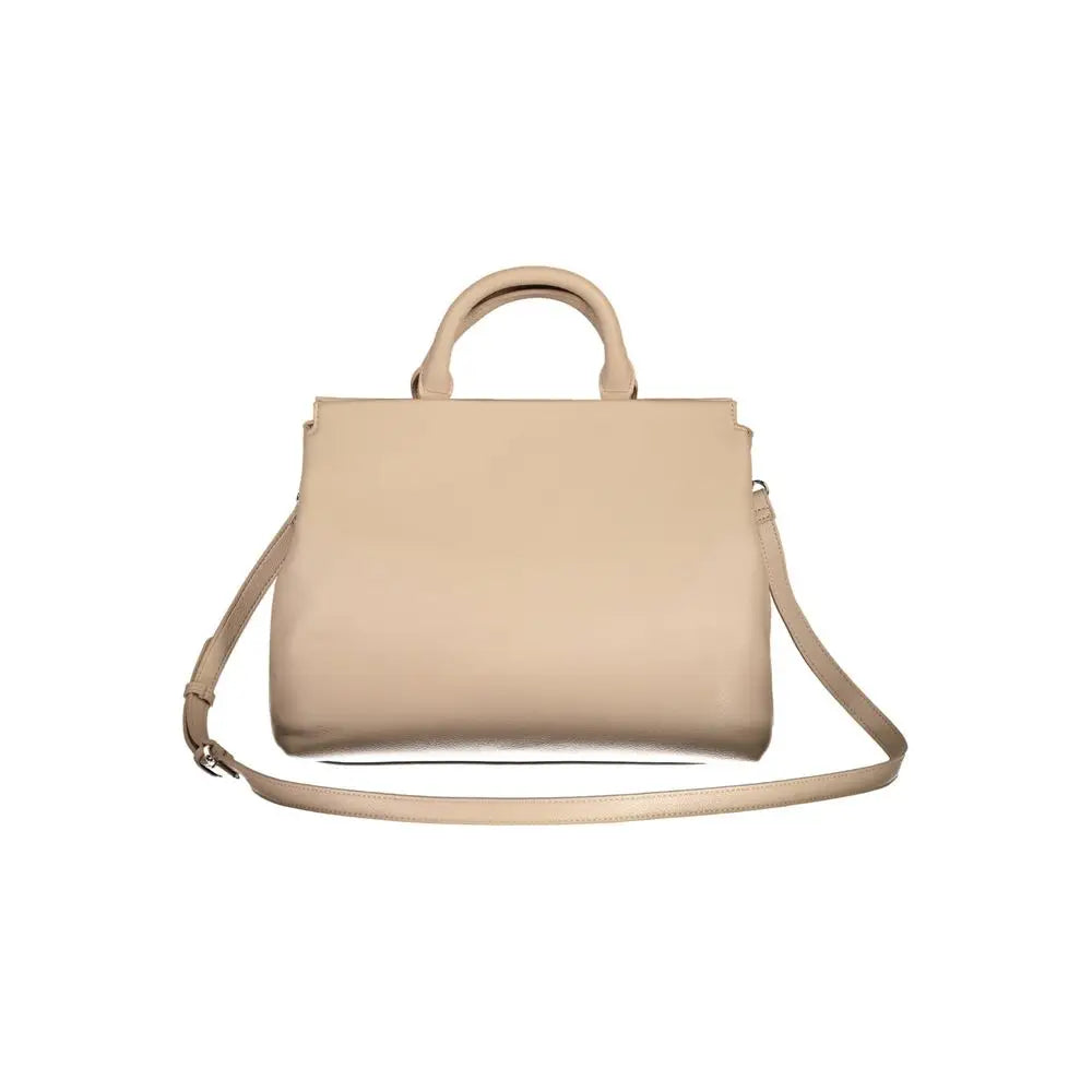 BYBLOS Beige Polyurethane Women Handbag - Håndtasker