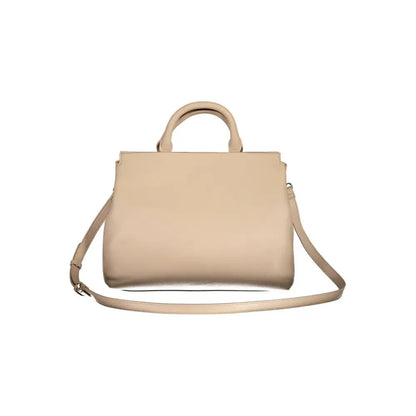 BYBLOS Beige Polyurethane Women Handbag - Håndtasker
