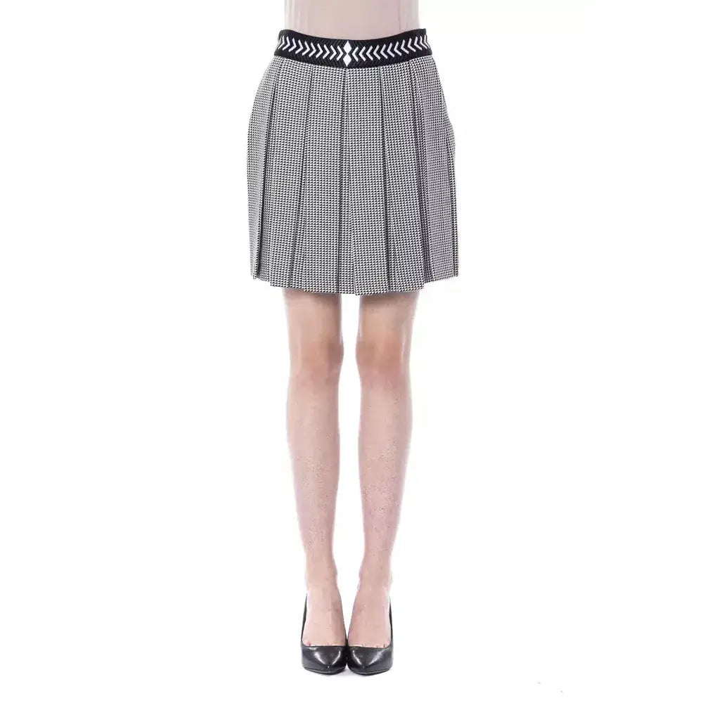 BYBLOS Black Viscose Women Skirt