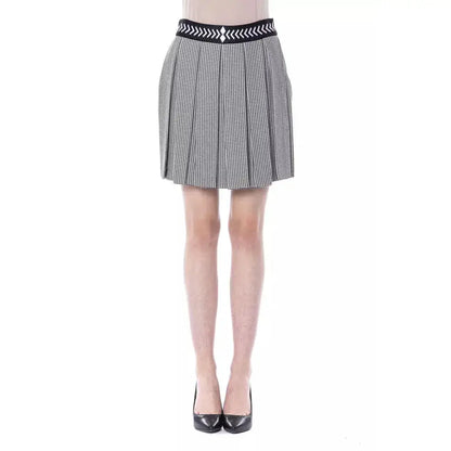 BYBLOS Black Viscose Women Skirt