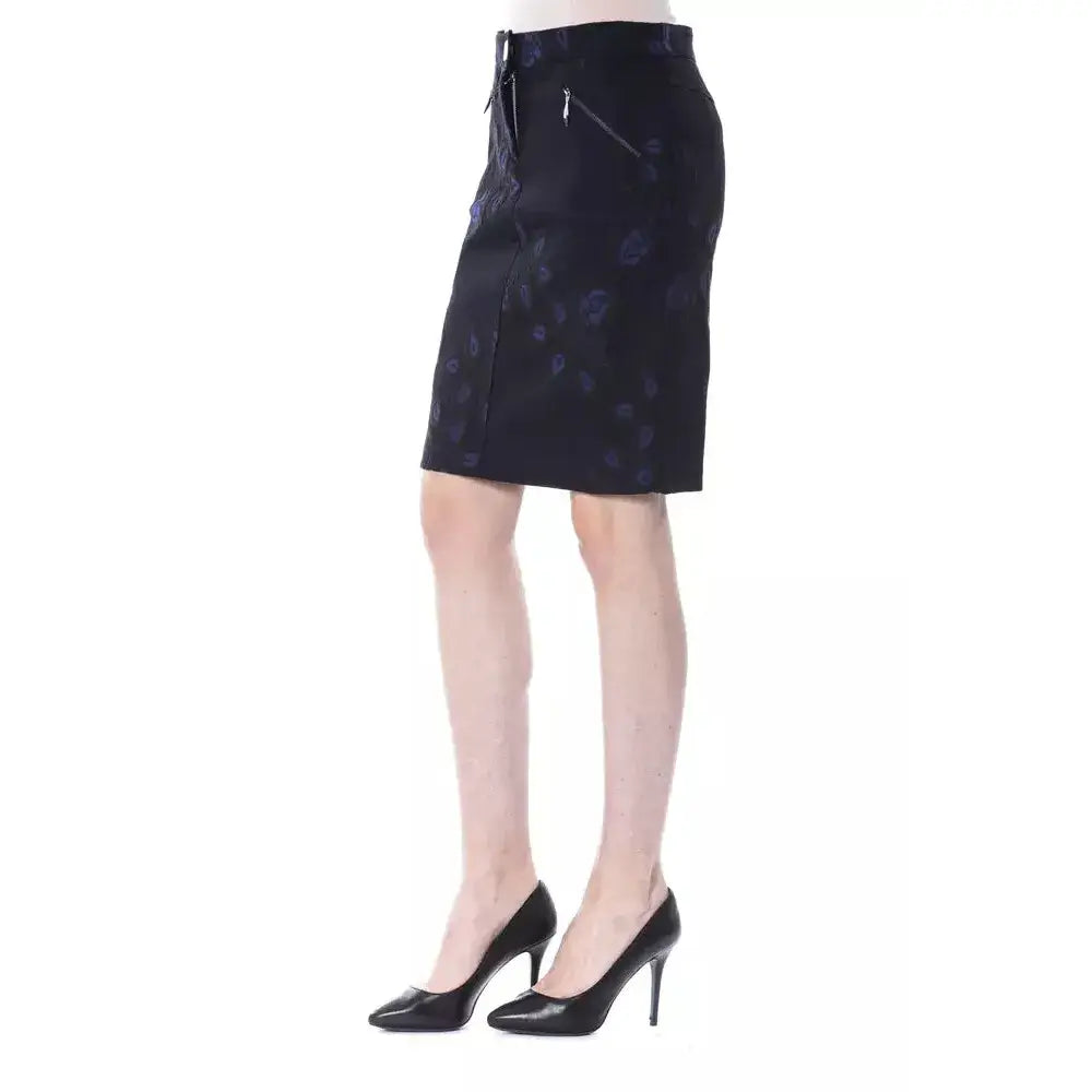 BYBLOS Blue Cotton Women Skirt
