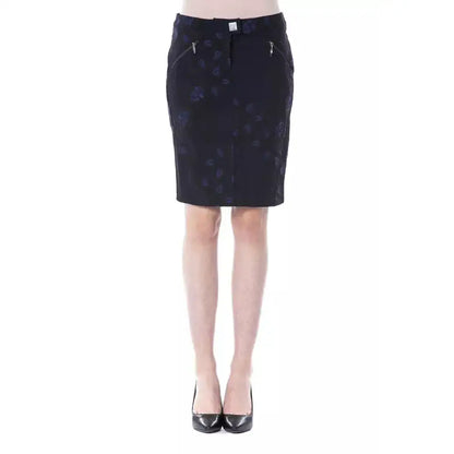 BYBLOS Blue Cotton Women Skirt