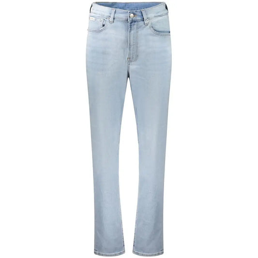 Calvin Klein Azzurro cotton women jeans med lys vask og ret snit