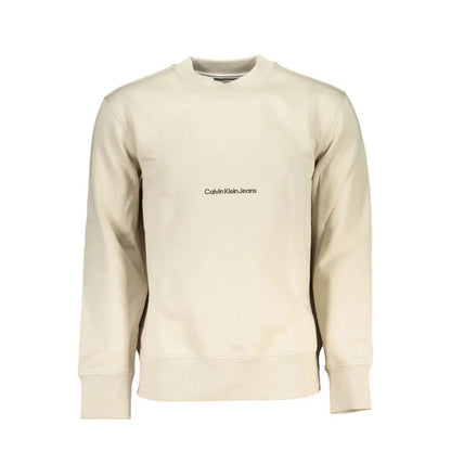 Calvin Klein Beige Cotton Men Sweatshirt - XXL