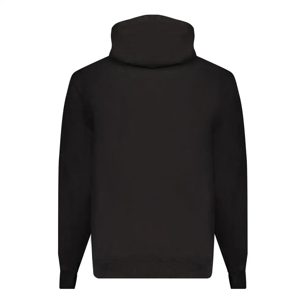 Calvin klein black bomuldssweater med hætte, enkel sort design