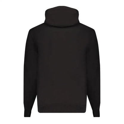 Calvin klein black bomuldssweater med hætte, enkel sort design