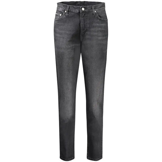 Calvin Klein Black Cotton Women Jeans - Jeans