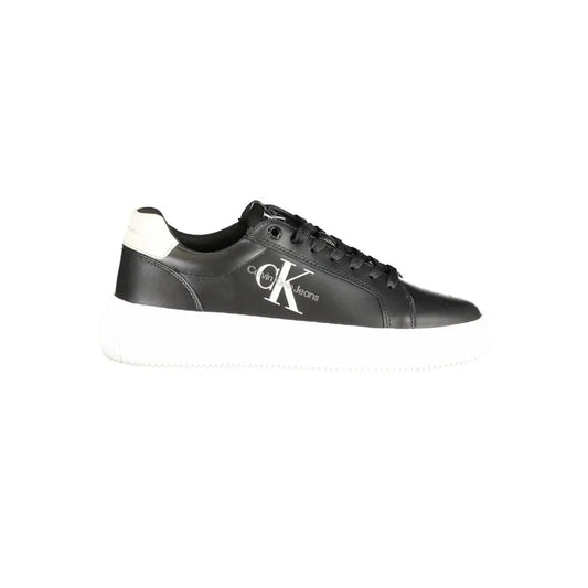 Calvin Klein Black Polyester Sneakers - 40 - Sneakers