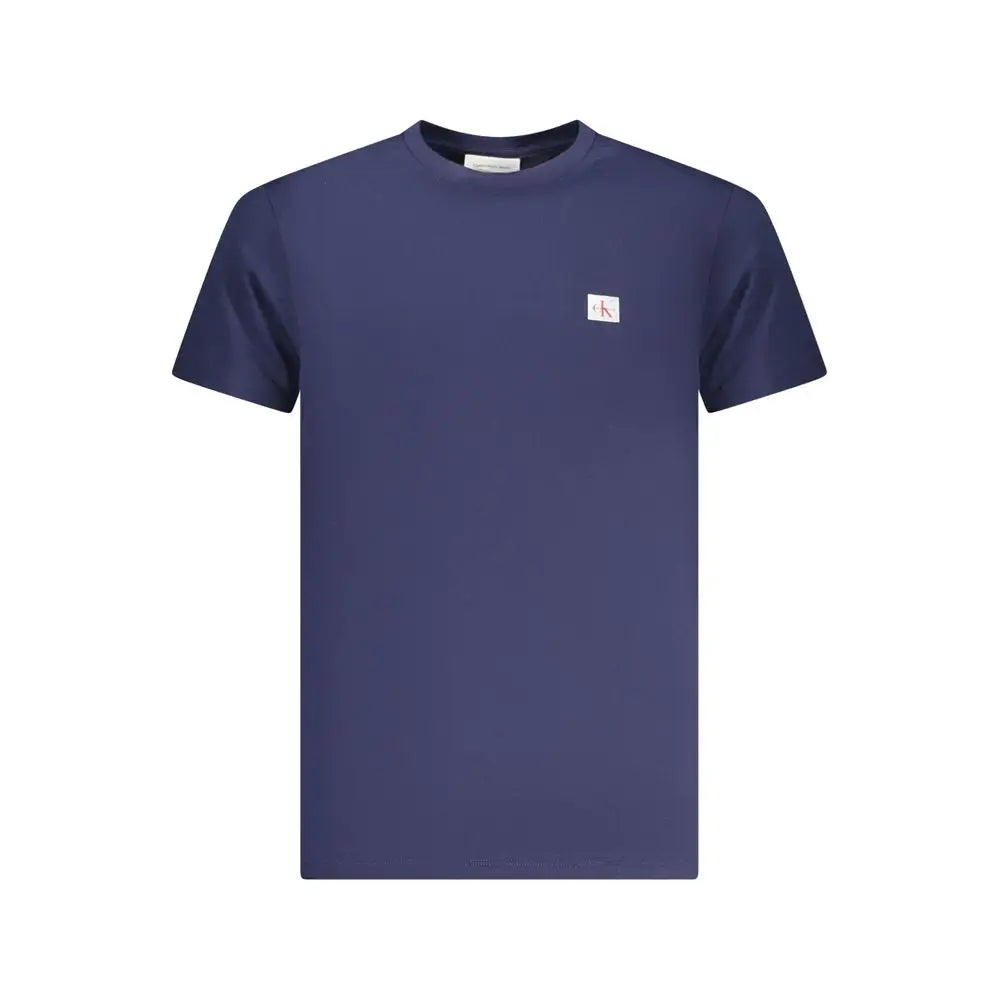 Navyblå Calvin Klein kortærmet t-shirt i bomuld med hvid logo