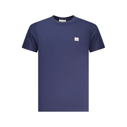 Navyblå Calvin Klein kortærmet t-shirt i bomuld med hvid logo